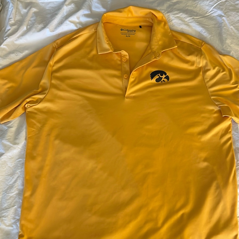 Colombia golf shirt IOWA Hawkeyes logo